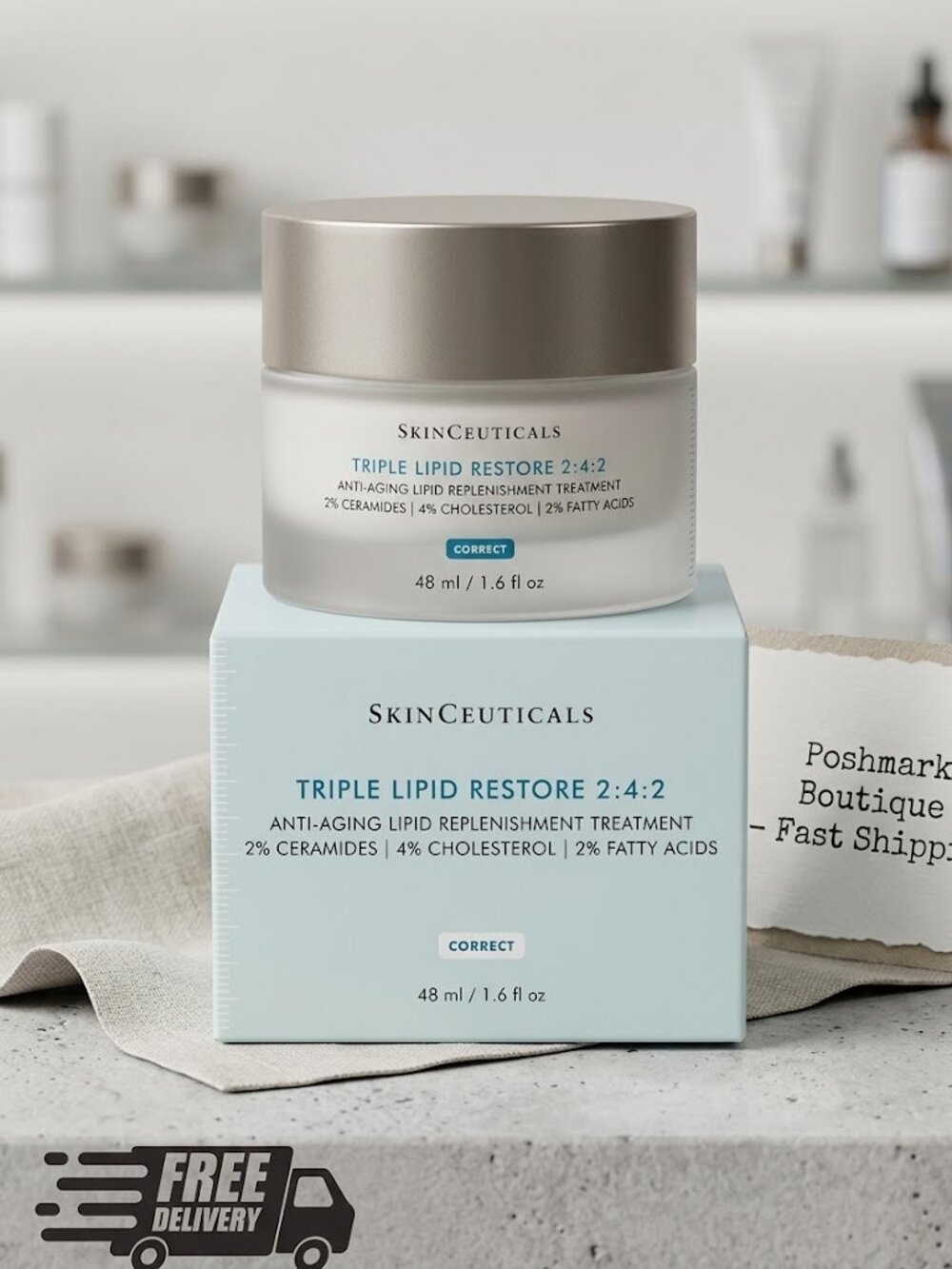 SkinCeuticals Triple Lipid Restore 1.6 oz Face Cream 2:4:2, 48ml Sealed New Box